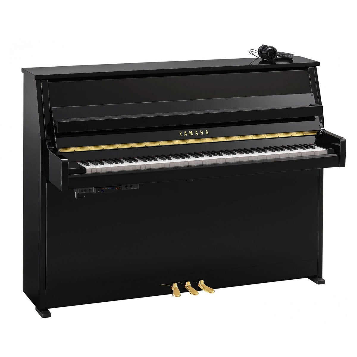 Yamaha B10TC3 PE TransAcoustic Upright Piano Polished Ebony