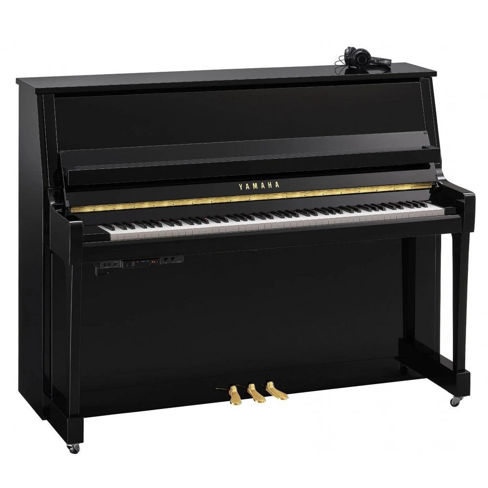 Yamaha B20TC3 PE TransAcoustic Upright Piano Polished Ebony