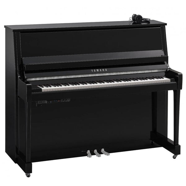 Yamaha B30TC3 PEC TransAcoustic Upright Piano Polished Ebony Chrome Fittings
