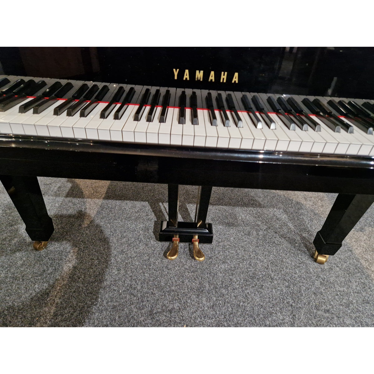 Secondhand Yamaha C3 Polished Ebony Baby Grand Piano