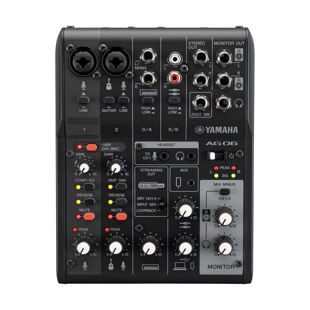 Yamaha AG06MK2 Live Streaming Mixer & USB Audio Interface