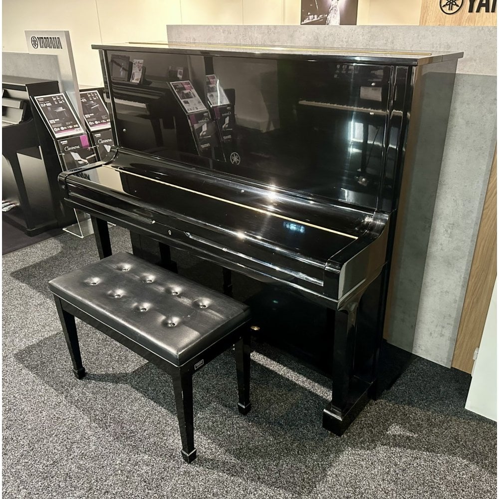 Secondhand Yamaha U3 Upright Acoustic Piano | Polished Ebony | Bankhead Store