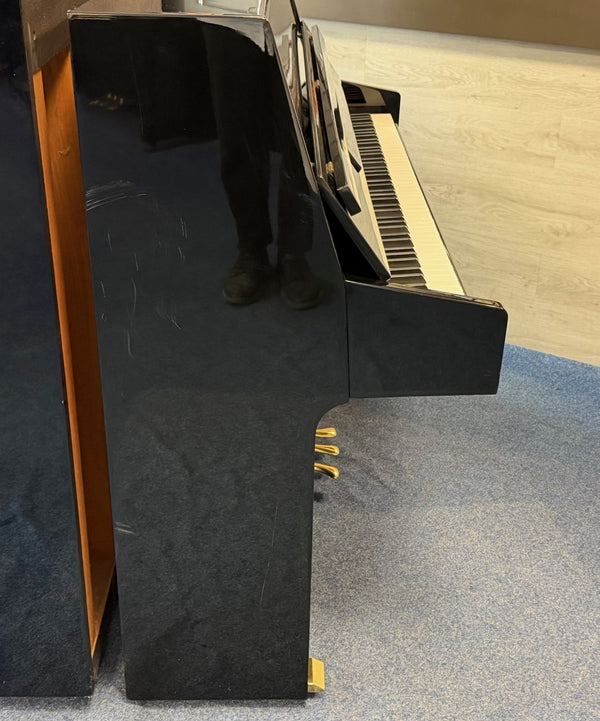 Secondhand Schaefer 109 Upright Piano Polished Ebony | Bolton Store