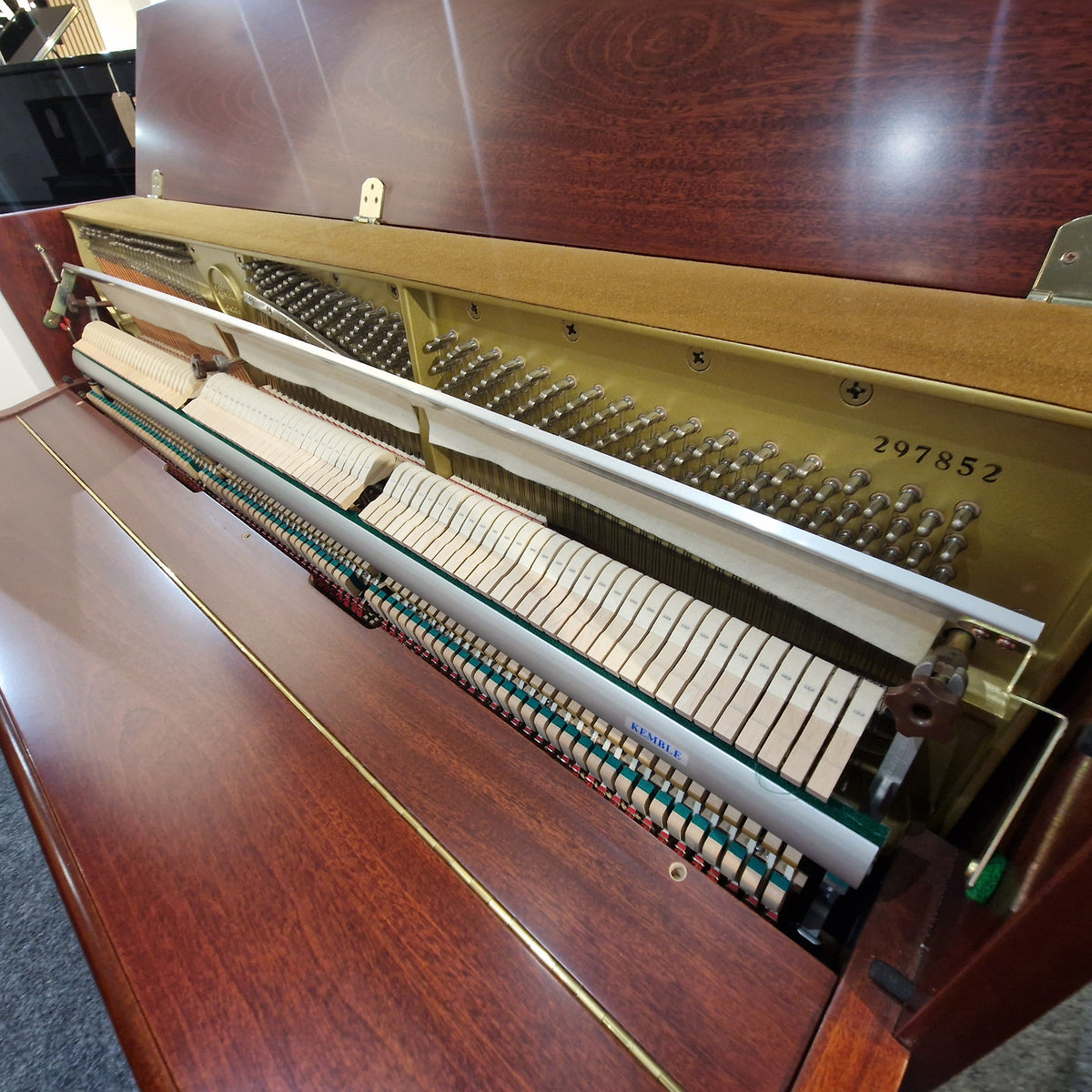 Secondhand Kemble Oxford Mahogany Upright Piano Mahigany Satin | Preston Store