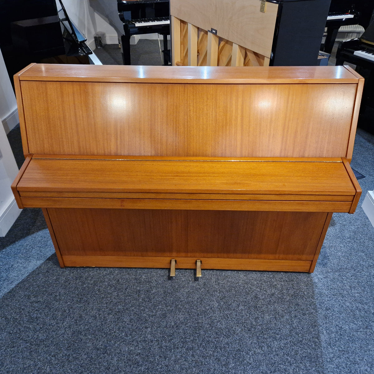 Second Hand Kemble Ambassador Upright Piano - Light Teak | Preston Store