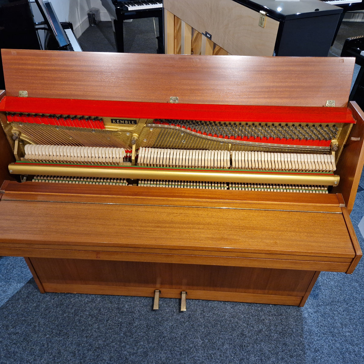 Second Hand Kemble Ambassador Upright Piano - Light Teak | Preston Store