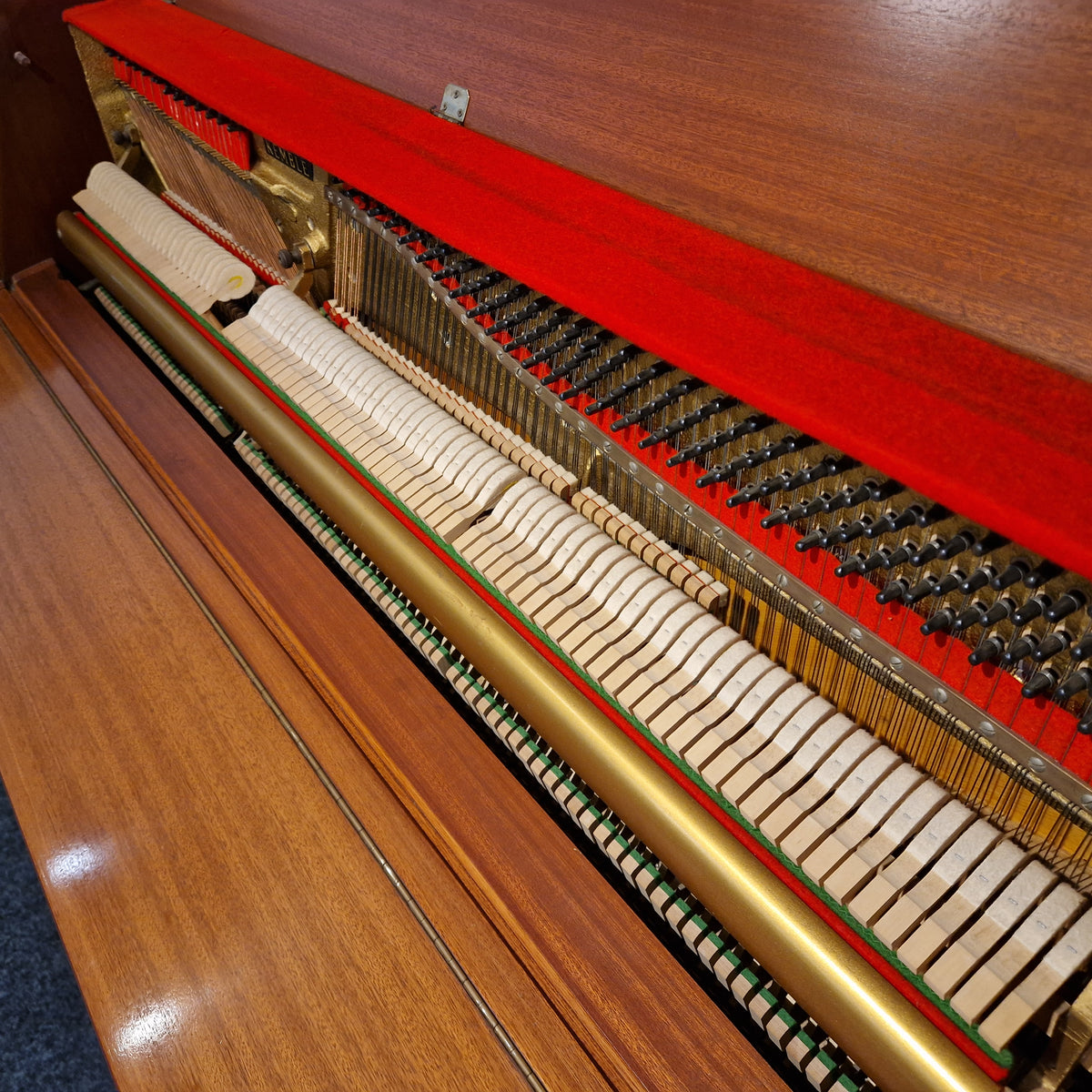 Second Hand Kemble Ambassador Upright Piano - Light Teak | Preston Store
