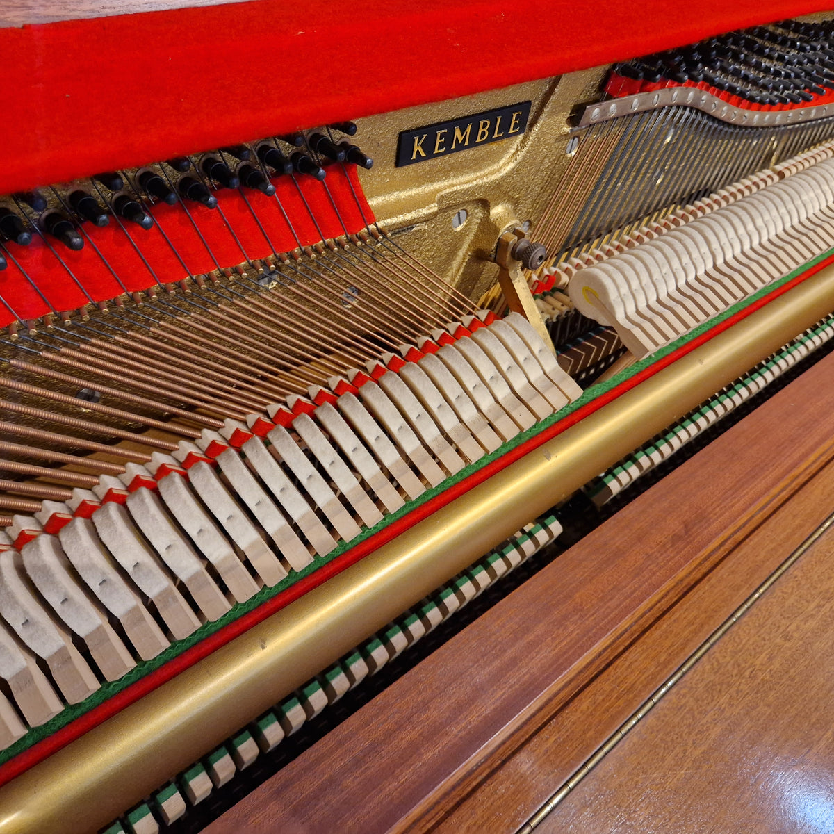 Second Hand Kemble Ambassador Upright Piano - Light Teak | Preston Store