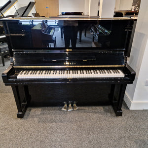 Refurbished Yamaha U3 Upright Piano Polished Ebony - Japan, 1985 | Preston Store