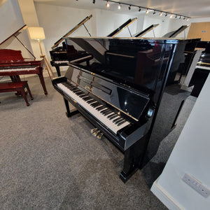 Refurbished Yamaha U3 Upright Piano Polished Ebony - Japan, 1985 | Preston Store