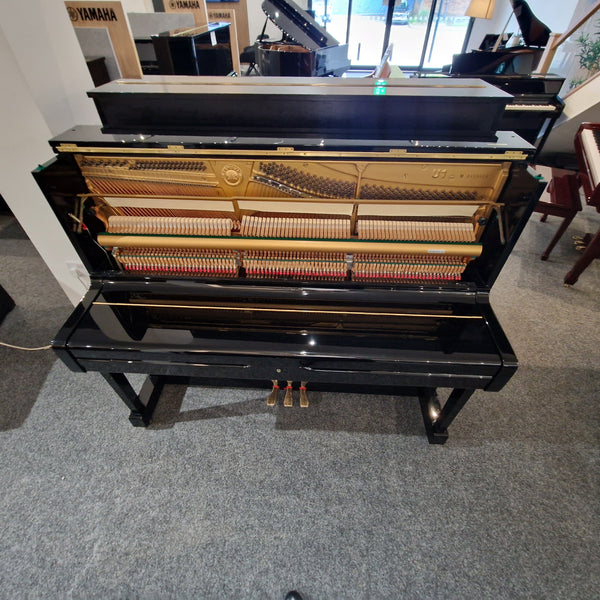 Refurbished Yamaha U1 Upright Piano - Polished Ebony, Japan 1981 | Preston Store