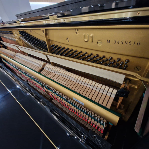 Refurbished Yamaha U1 Upright Piano - Polished Ebony, Japan 1981 | Preston Store