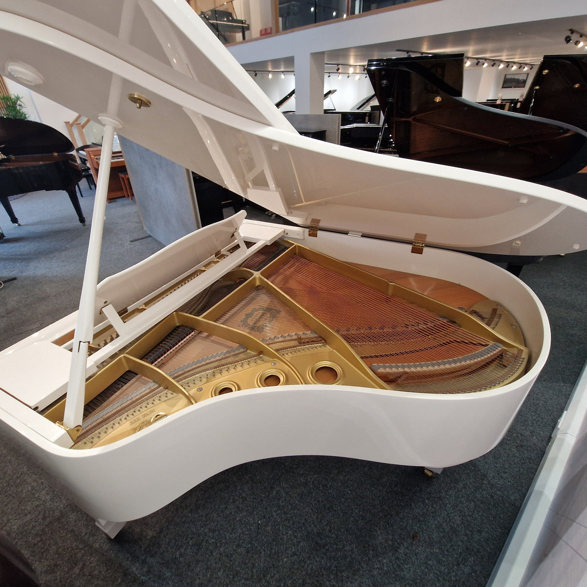 Second Hand Yamaha G2 Grand Piano - Polished White, Approximately 1991 | Preston Store