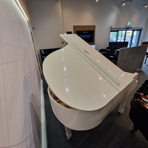 Second Hand Yamaha G2 Grand Piano - Polished White, Approximately 1991 | Preston Store