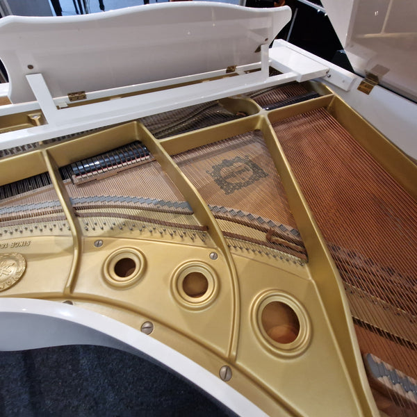 Second Hand Yamaha G2 Grand Piano - Polished White, Approximately 1991 | Preston Store