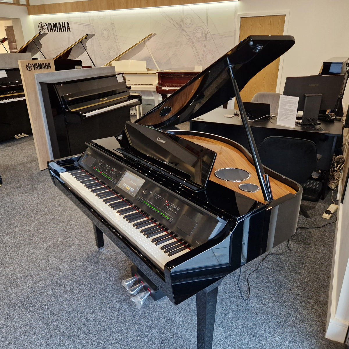 Second Hand Yamaha CVP-809GP Digital Grand Piano - Polished Ebony | Preston Store