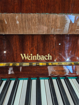 Secondhand Weinbach Acoustic Upright Piano Polished Mahogany