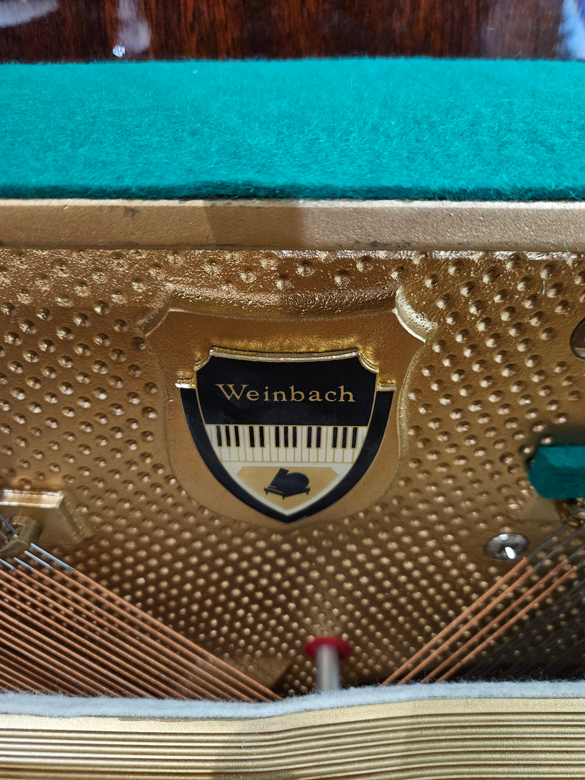 Secondhand Weinbach Acoustic Upright Piano Polished Mahogany