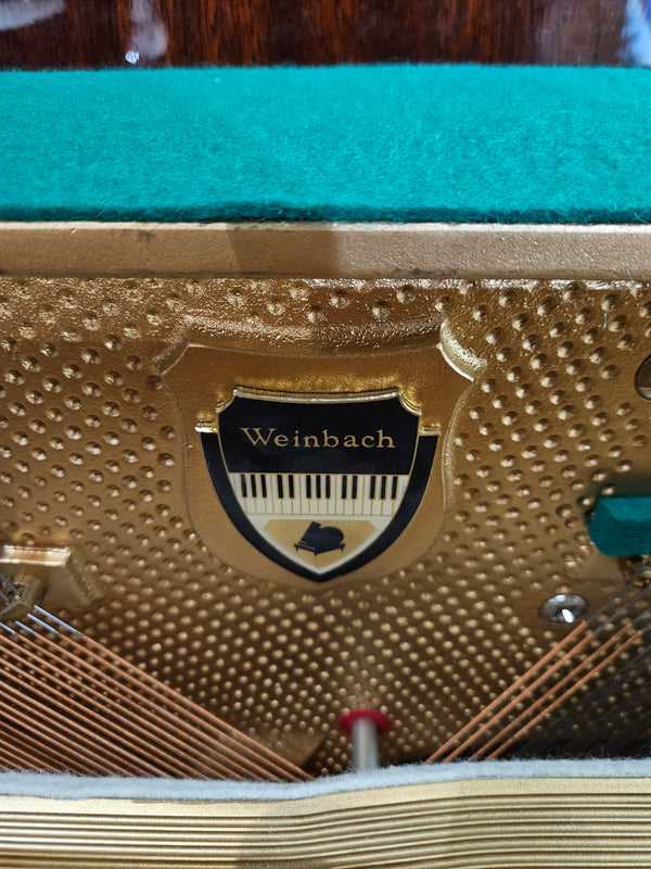 Secondhand Weinbach Acoustic Upright Piano Polished Mahogany