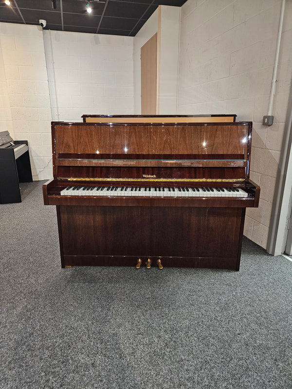 Secondhand Weinbach Acoustic Upright Piano Polished Mahogany