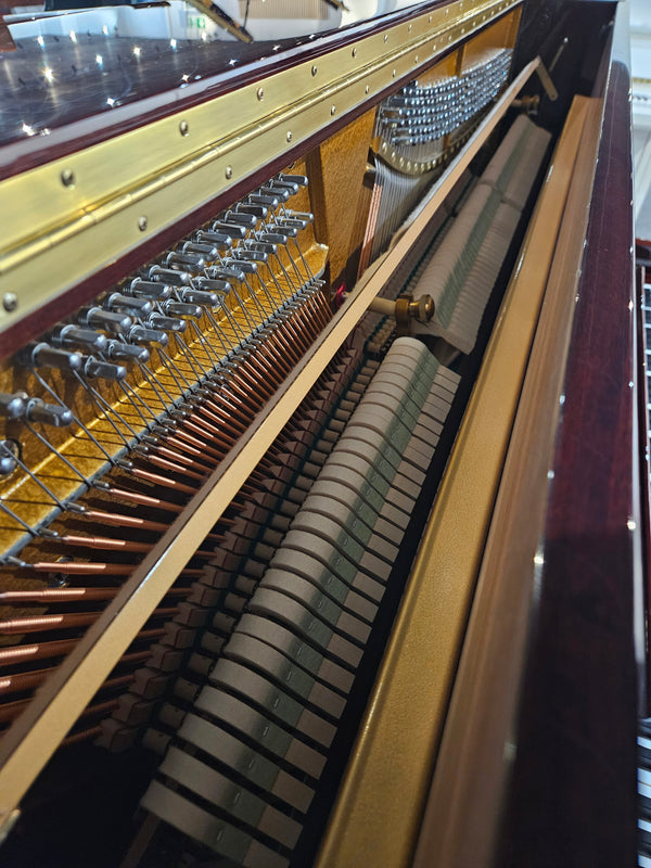 Secondhand Halle & Voight HV122 Acoustic Upright Piano Polished Mahogany