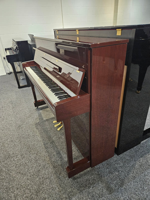 Ex Demo Yamaha B2E Acoustic Upright Piano Polished Mahogany