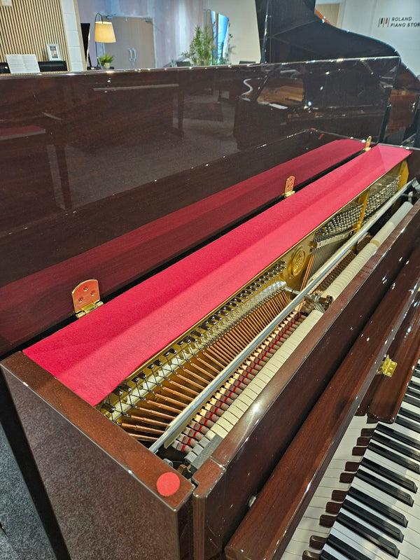 Ex Demo Yamaha B2E Acoustic Upright Piano Polished Mahogany