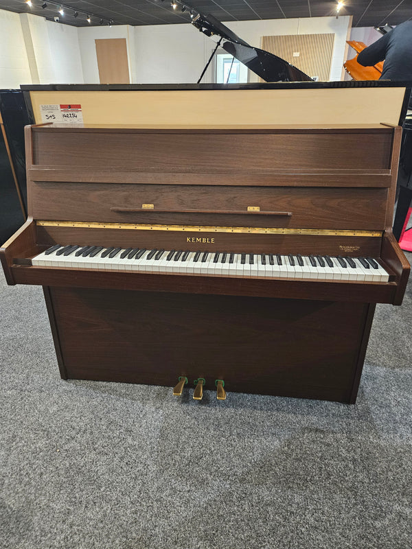 Secondhand Kemble Classic Acoustic Upright Piano Satin Walnut 7 Octaves