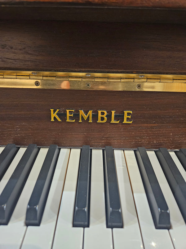 Secondhand Kemble Classic Acoustic Upright Piano Satin Walnut 7 Octaves