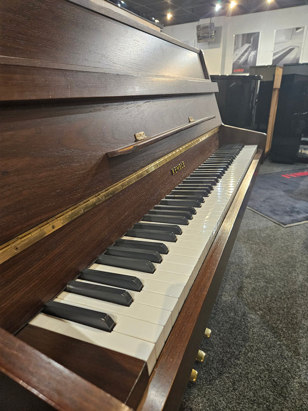 Secondhand Kemble Classic Acoustic Upright Piano Satin Walnut 7 Octaves
