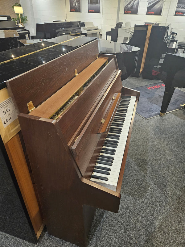Secondhand Kemble Classic Acoustic Upright Piano Satin Walnut 7 Octaves