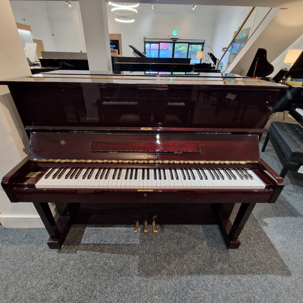 Secondhand Reid-Sohn SU121 Upright Piano Polished Mahogany