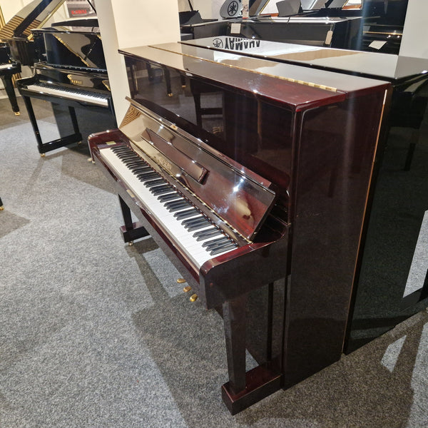 Secondhand Reid-Sohn SU121 Upright Piano Polished Mahogany