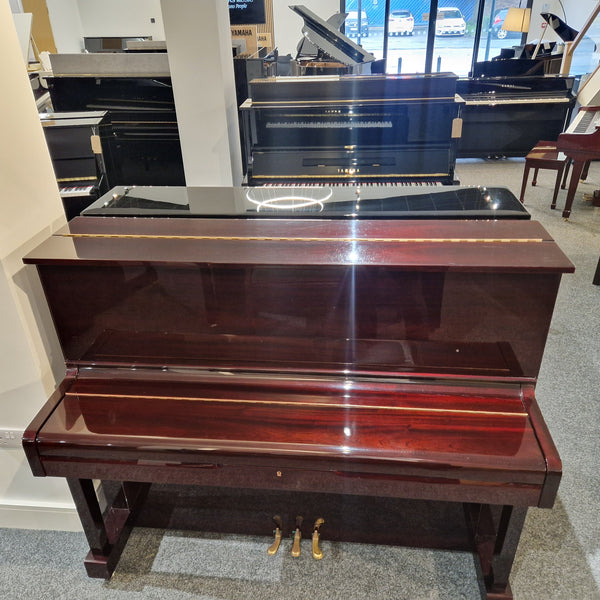 Secondhand Reid-Sohn SU121 Upright Piano Polished Mahogany