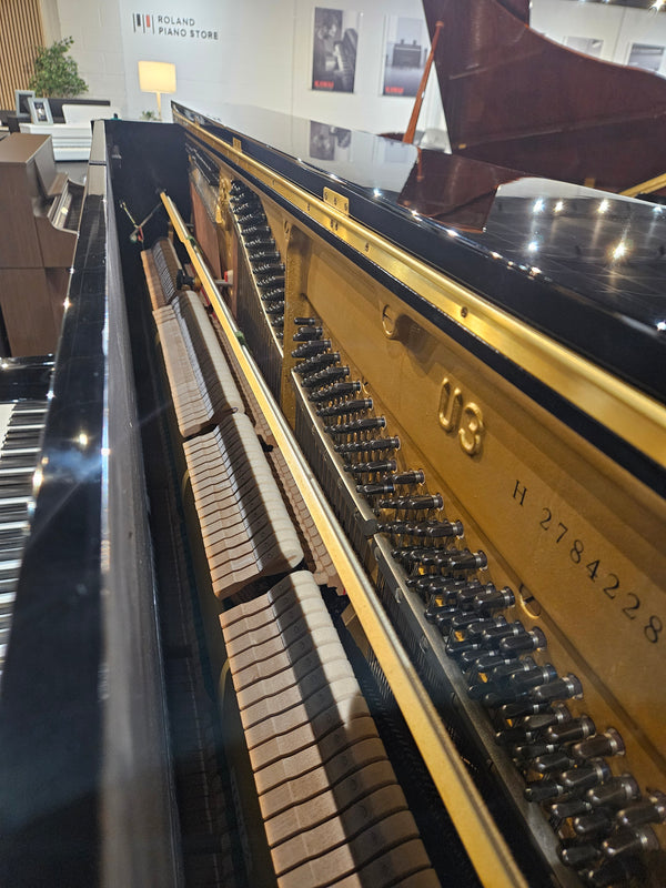 Secondhand Yamaha U3H Acoustic Upright Piano Polished Ebony