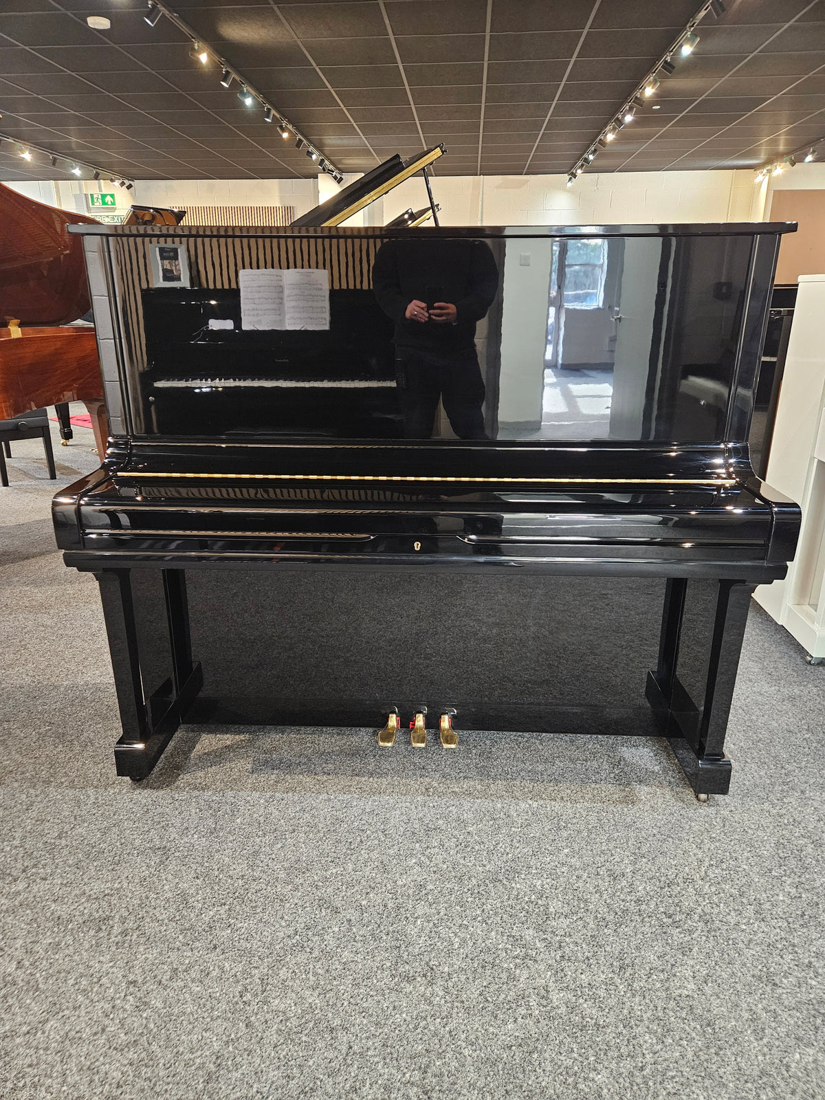 Secondhand Yamaha U3H Acoustic Upright Piano Polished Ebony