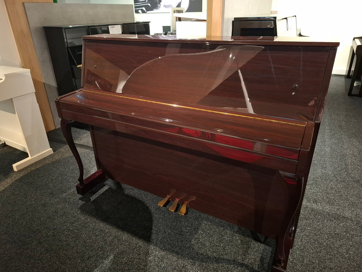 Secondhand Yamaha LU110T Acoustic Upright Piano Polished Mahogany