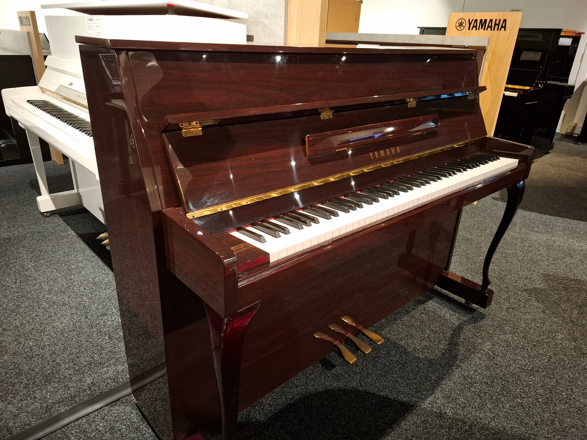 Secondhand Yamaha LU110T Acoustic Upright Piano Polished Mahogany