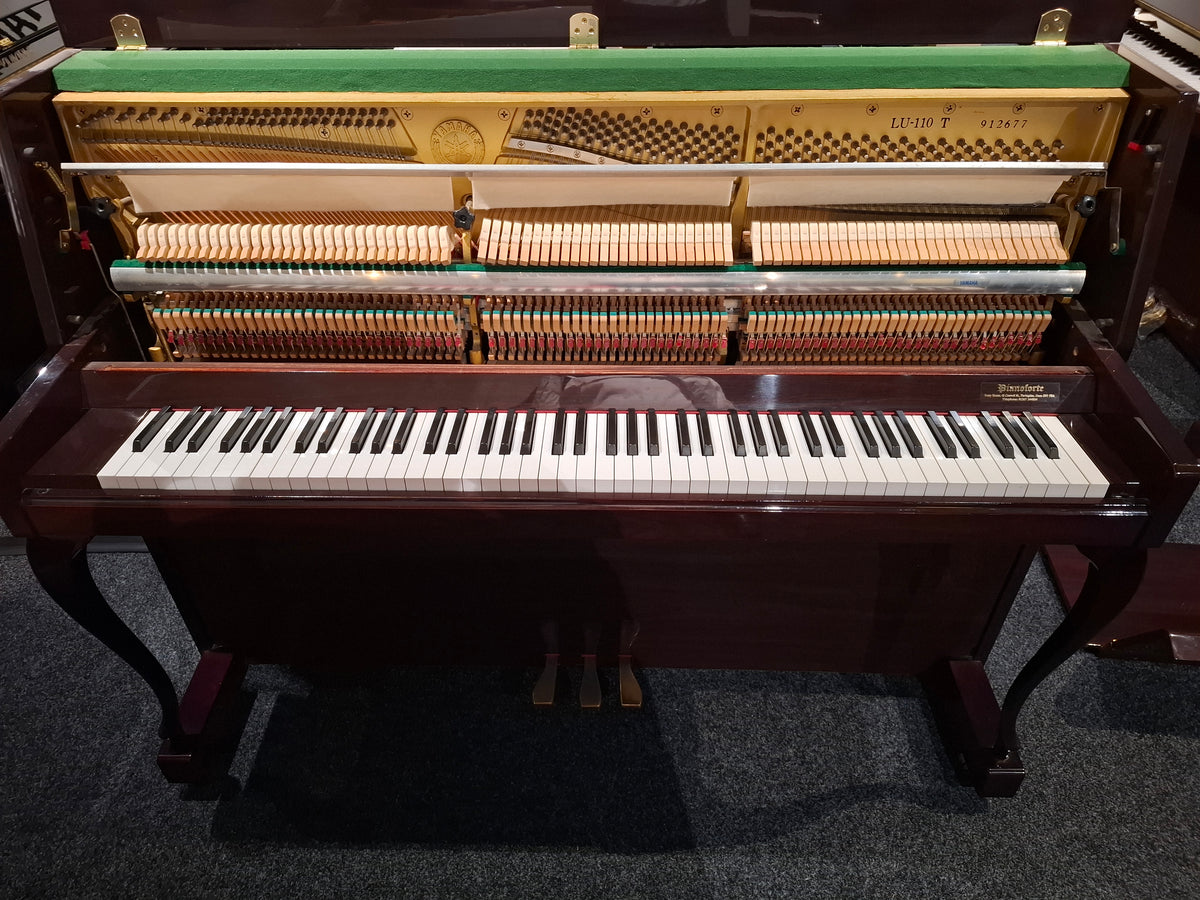 Secondhand Yamaha LU110T Acoustic Upright Piano Polished Mahogany