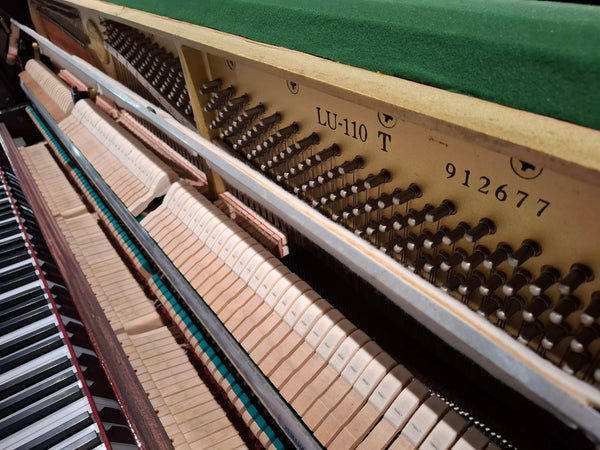 Secondhand Yamaha LU110T Acoustic Upright Piano Polished Mahogany