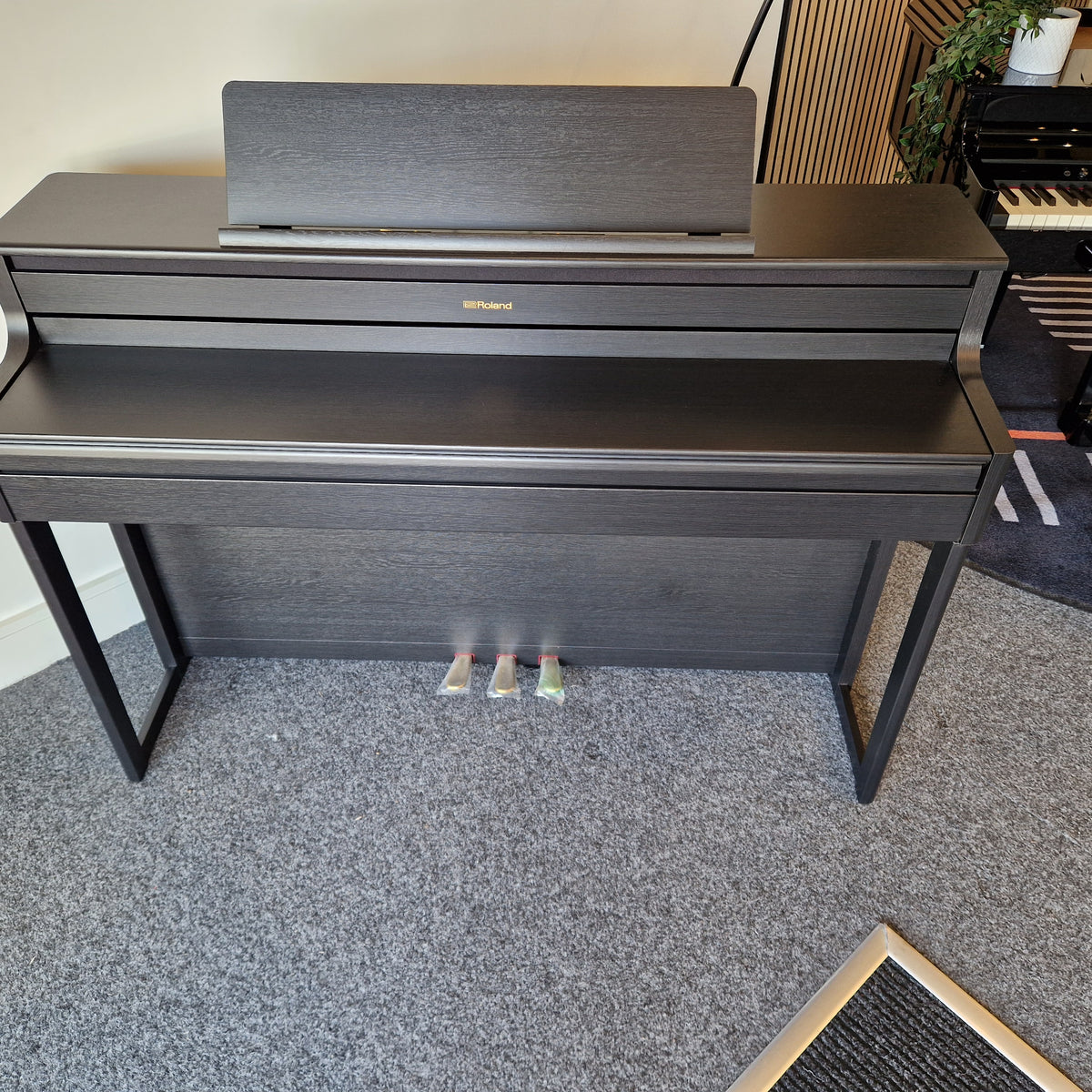 Secondhand Roland HP704 Premium Concert Class Digital Piano Charcoal Black