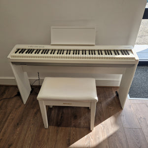 Second Hand Roland FP30X Digital Piano White with KSC70WH Stand & Matching Piano Stool