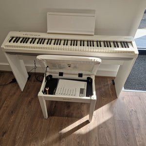 Second Hand Roland FP30X Digital Piano White with KSC70WH Stand & Matching Piano Stool