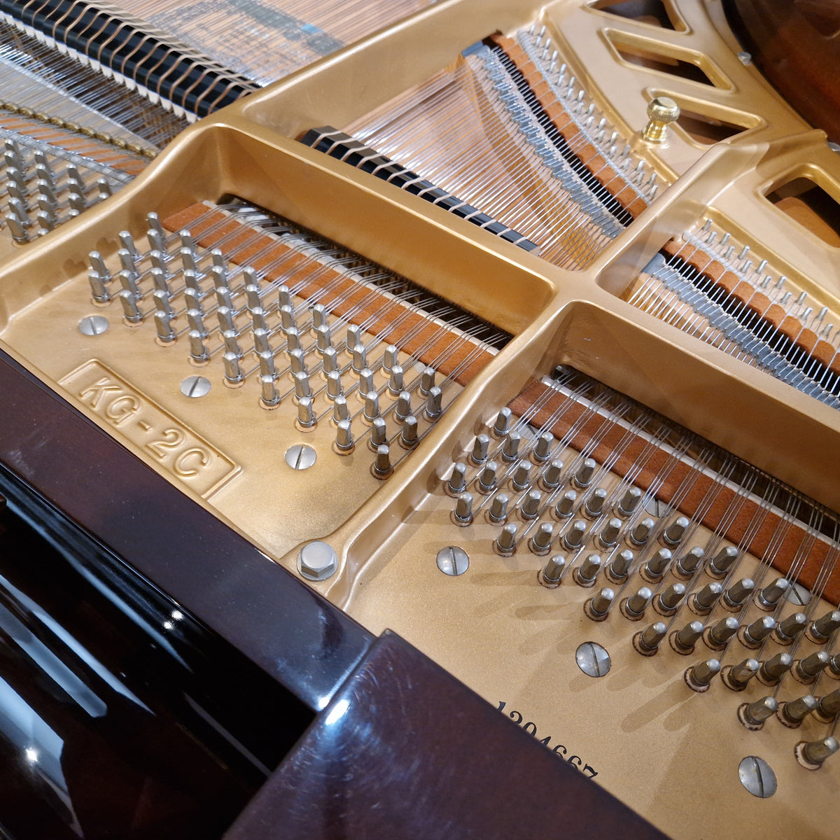 Second Hand Kawai KG2C Baby Grand Piano Polished Mahogany