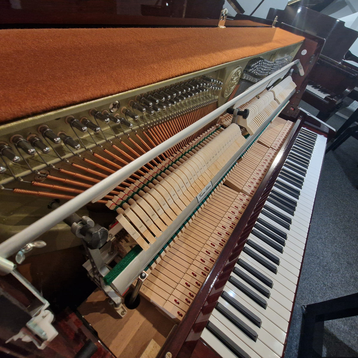 Secondhand Kawai K15 Upright Piano Polished Mahogany