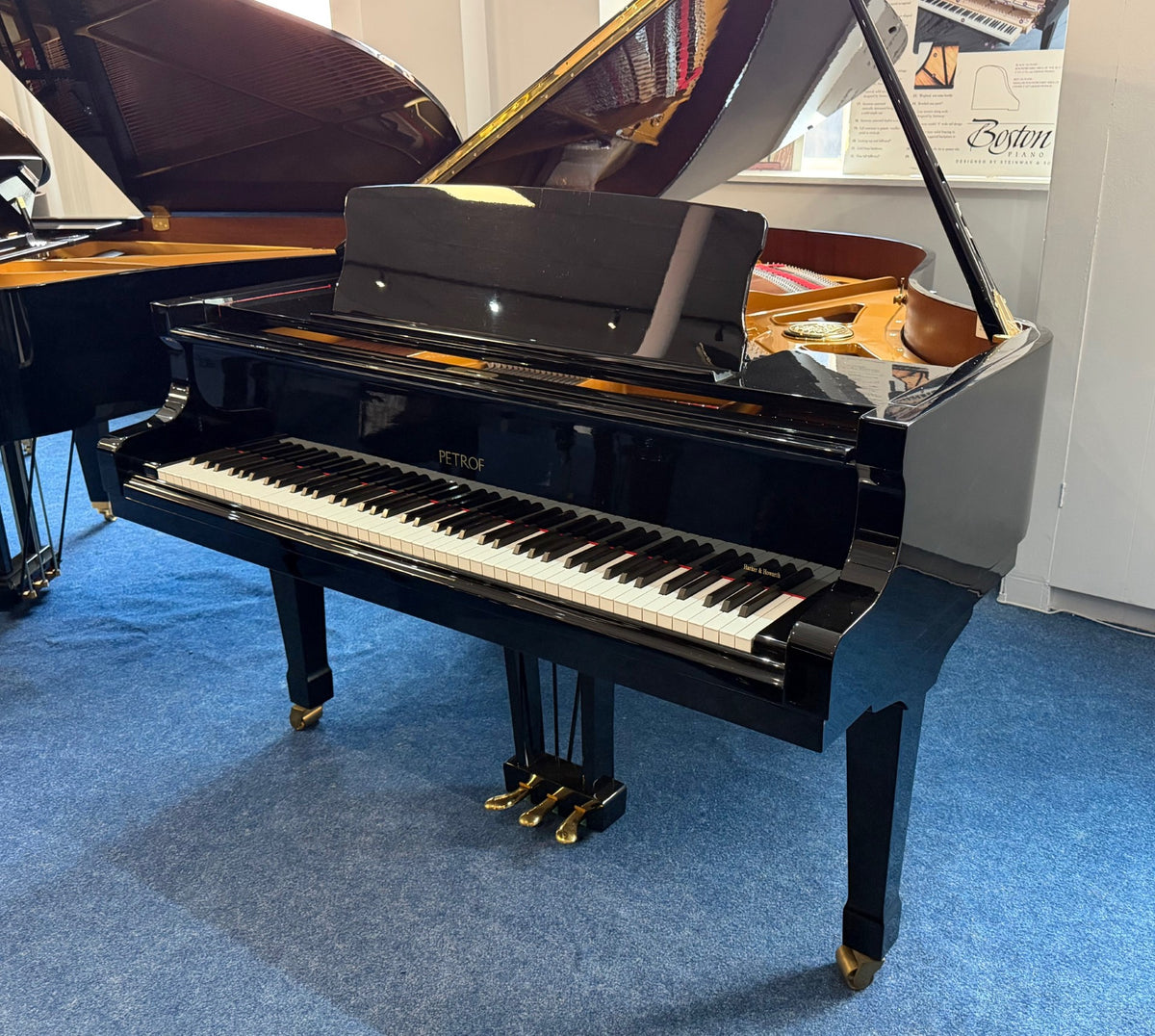 Secondhand Petrof Model III PE 193 Grand Piano Polished Ebony | Bolton Store