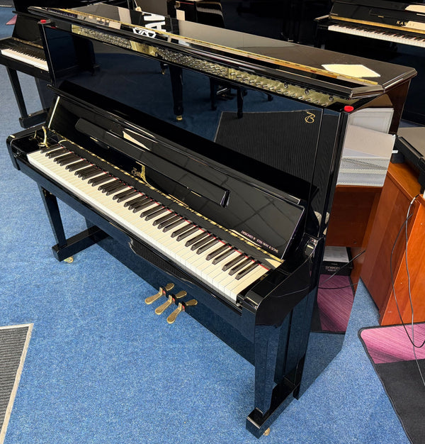 Ex-Lease Boston UP-126 Performance Edition Acoustic Upright Piano Polished Ebony | Bolton Store
