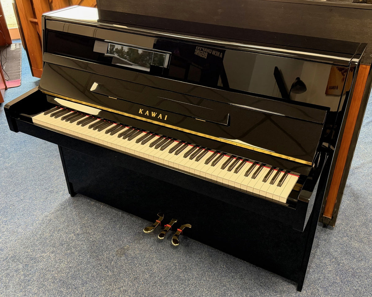 Secondhand Kawai K15 Acoustic Upright Piano Polished Ebony | Bolton  Store