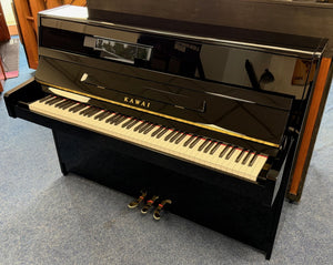 Secondhand Kawai K15 Acoustic Upright Piano Polished Ebony | Bolton  Store