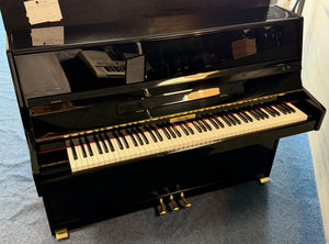 Secondhand Schaefer 109 Upright Piano Polished Ebony | Bolton Store